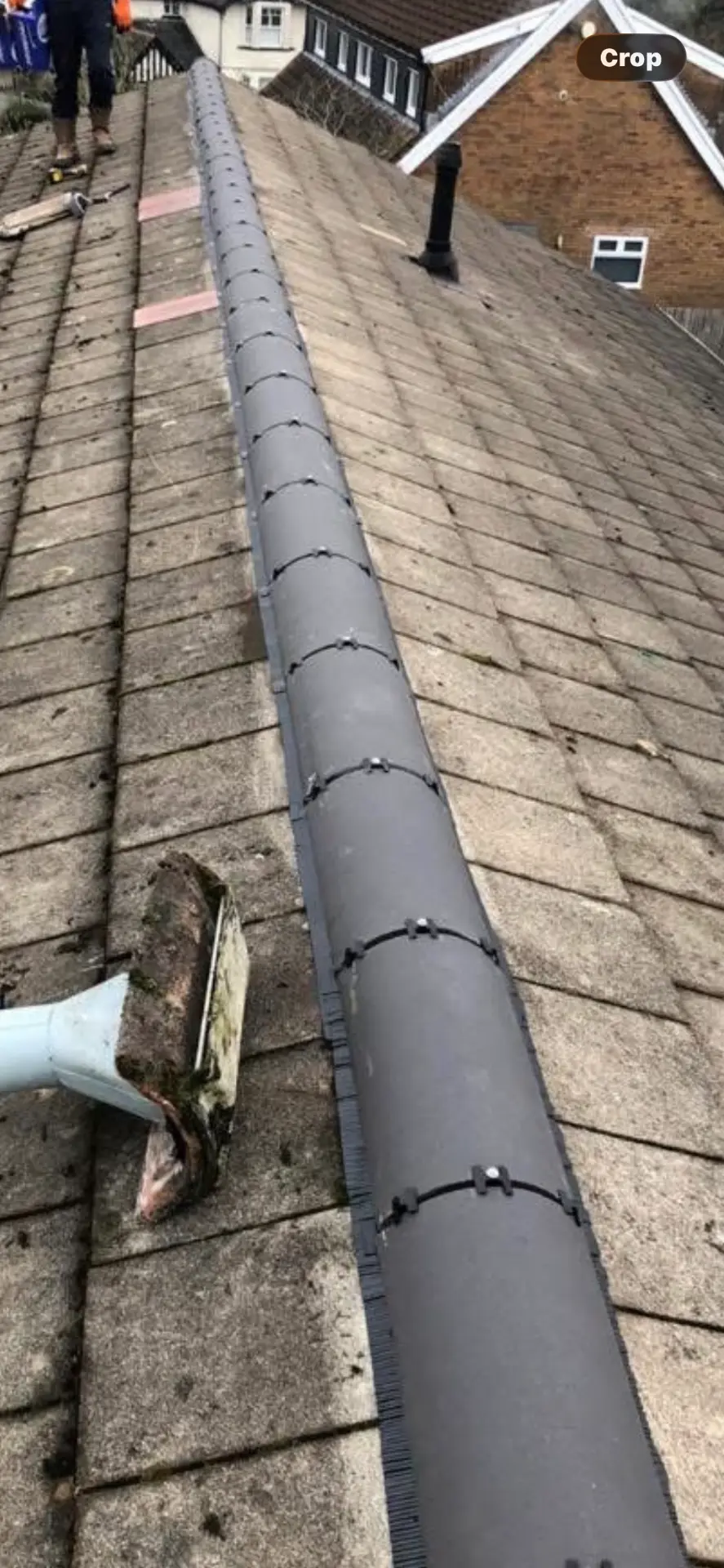 Dry ridge system installed