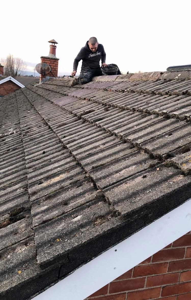 Ridge re-bedding in progress