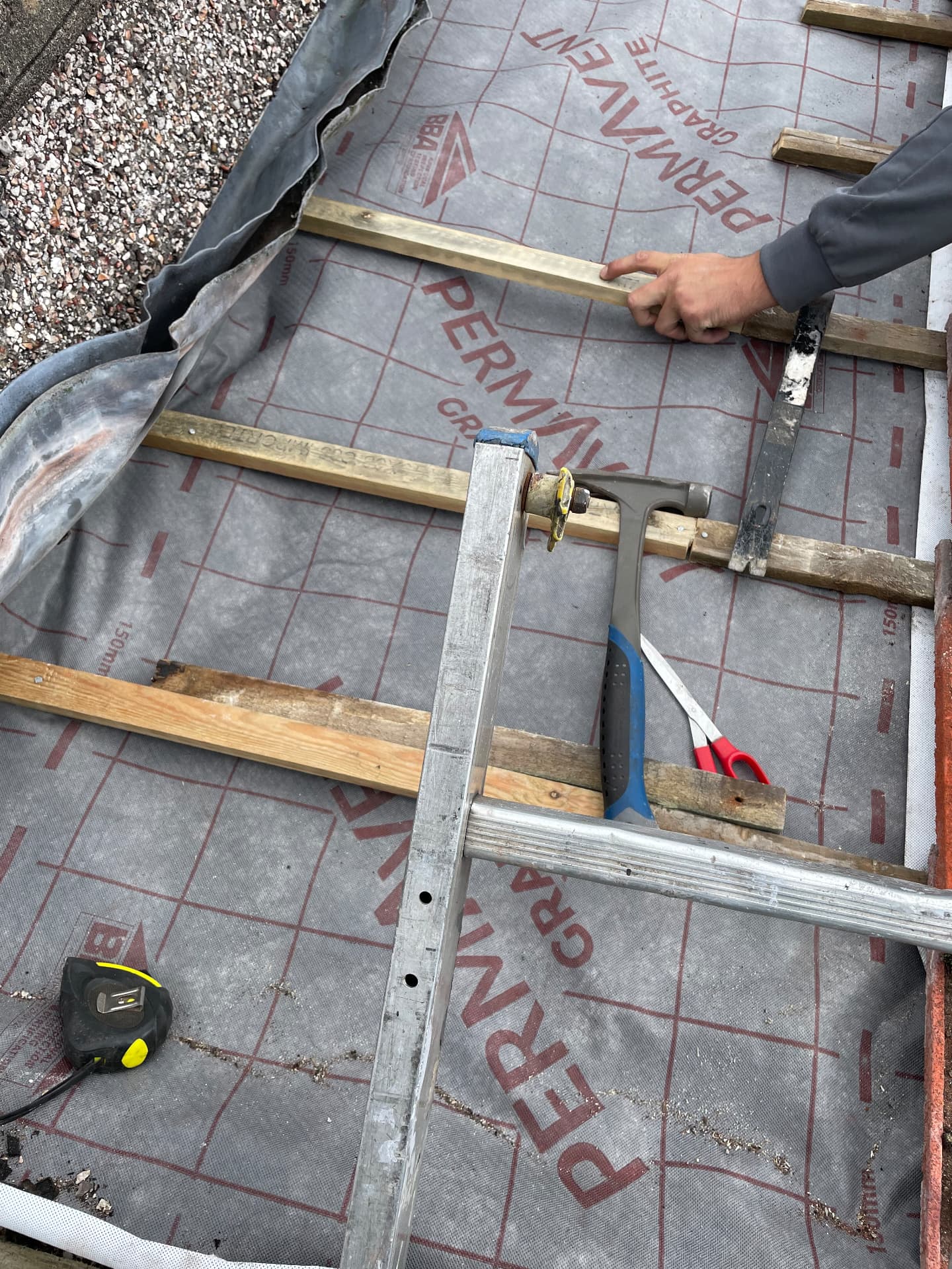 New membrane & battens